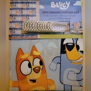 Bluey Shower Curtain Set NEW